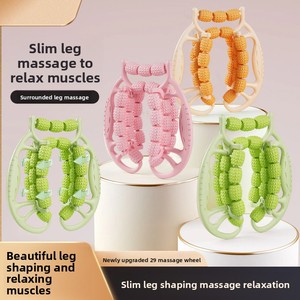 <span class=keywords><strong>NJJ</strong></span> OEM Masajeador de Piernas con Rodillos de 29 Ruedas, Dispositivo de Belleza para Relajación Muscular de Pantorrillas, Rueda de Yoga con Abrazadera para Adelgazamiento, Palos y Bolas de Masaje - Product Image 2
