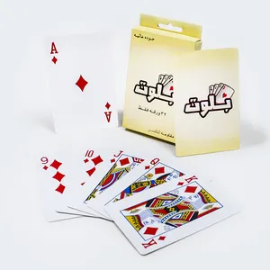 Carte da gioco in plastica resistente impermeabili personalizzate con stampa di carte da gioco 100% in pvc di lusso arabe carte da gioco pubblicitarie