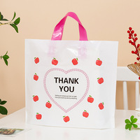 Sac en plastique personnalisé avec logo, pour le commerce de détail, vente en gros, directement de l'usine, durable, avec poignée épaisse, de haute qualité