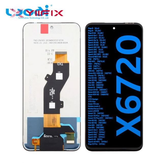 Factory Lcd Display Wholesale Mobile Phone Lcds for Tecno Infinix Pop 9 Spark Go 1 Spark Go 2 Smart 9 X6531 X6531B X6532 X6720