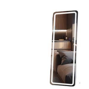 Vestidor personalizado LED <span class=keywords><strong>Espejo</strong></span> inteligente Piso Espejos vintage Longitud completa Tamaño grande para la habitación de la capa del baño - Product Image 1