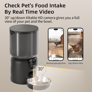 Nouvelle série 4L batterie automatique chat mangeoire Tuya APP WiFi caméra enregistrement vocal sans fil intelligent mangeoire pour animaux de compagnie - Product Image 5