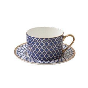 Tasse à café/latte/moka/thé de l'après-midi en porcelaine fine russe, série STAR, luxe léger, poignée dorée rétro, écologique, 250 ml, cadeau - Product Image 1
