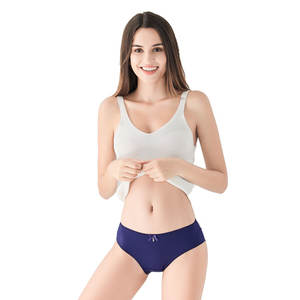 Hipster 여성 풀 컷 팬티 레이스 섹시한 여성 란제리 팬티 구멍 공급 100% 코튼 팬티 - Product Image 1