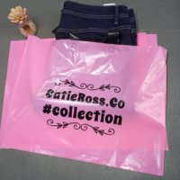 Vente en gros de sacs de transport en plastique PE thermoscellés à long manche impression offset pour emballage de vêtement étanche avec logo