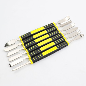 Juego de 6 herramientas de metal para despegar, palanca de acero al carbono de cabeza plana para reparación de teléfonos, apertura de pantallas y despegado de carcasas - Product Image 4