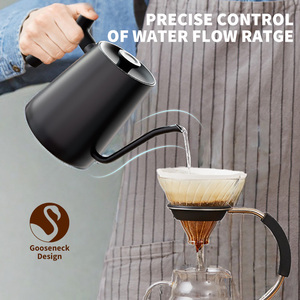 Cafetera de goteo con pico de cisne y boquilla larga, control de temperatura y función para mantener el calor, hervidor con control de temperatura del producto - Product Image 3