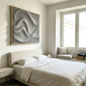 <span class=keywords><strong>Arte</strong></span> Murale Parametrica in Legno di Alta Gamma, Decorazioni 3D in Rilievo, Dipinti Decorativi Incisi al Laser, Decorazione Murale in Legno a Doghe per Hotel - Product Image 2