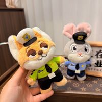 Peluche Renard Créative et Mignonne, Poupée Lapin Fou de Zootopie, Compagnon de Sommeil pour Enfants, Cadeau de Vacances pour Bébé, Modèle Porte-clés