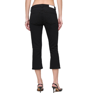 Vaqueros capri de mezclilla elásticos de tiro bajo a la moda para mujer, pantalones cortos casuales de verano, vaqueros elásticos para mujer - Product Image 4