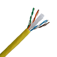 Câble réseau UTP non blindé à paires torsadées 0,55 mm BC CCA 23AWG Cat6 LAN LSZH PVC avec gaine ignifuge pour communication 305m