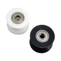 Rouleaux de convoyeur en Nylon à rainure en U, 608 V, avec Double roulements, poulie POM, avec roulements pour Machine
