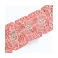 Dentelle en polyester soluble dans l'eau, légère et respirante, au design tendance, à motif teint en fil pour garçons, pour textile de maison, vêtements de nuit et décoration de voiture de mariage