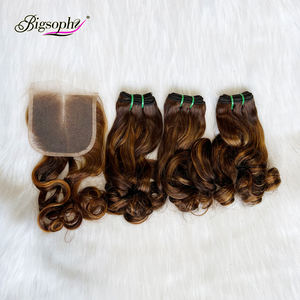 Extensiones de Cabello Humano Fumi, Paquetes de Cabello Rizado y Voluminoso, Extensiones de Cabello Humano Rizado y Voluminoso Color Piano SDD - Product Image 3