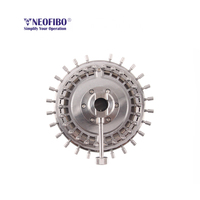 NEOFIBO 24 Cores Mini MT MPO Ferrule pour machine Domaille Connecteur à fibre optique Fixation de polissage à pression centrale