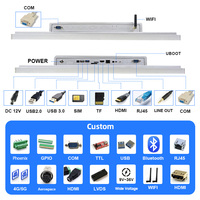 Monitor LCD industri kustom pembuatan layar sentuh 5 inci 6 inci 9 inci Sensor 8 inci 7 inci pasang dinding Android sentuh DVI