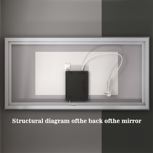 Hot bán phòng tắm Led Gương thông minh tường gương Bluetooth loa hình chữ nhật cảm ứng chuyển đổi chống sương mù phòng tắm gương với ánh sáng - Product Image 6