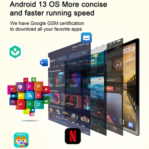 Usine OEM expédition rapide WIFI 4G Dual Sim 10 pouces tablette professionnelle 8 Go de RAM 256 Go Android 13 tablette pour adulte - Product Image 4