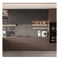 Meubles modernes de style européen, armoires de cuisine en bois massif, armoires de cuisine en MDF