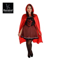 ODM vente entière adulte femmes conte de fées chaperon rouge robe salle de bal scène Performance & Halloween fête Costume grande taille TV film inspiré