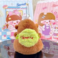 Porte-clés créatif en peluche Capybara, poupée porte-clés Capybara de dessin animé, jouet en peluche Capybara, petit cadeau mignon, vente en gros