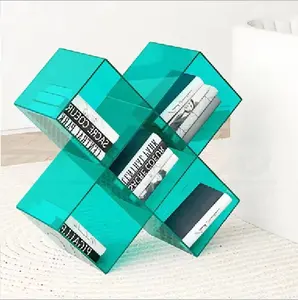 Detachable Custom Transparent Wholesale Storage Acrylic Display Rack Customized Clear Acrylic Book Shelf