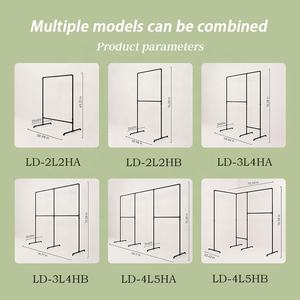 Yijiale לופט חזק צינורות חסון כבד בגדים מתל צינורות תעשייתיים בגד תליית מדף לתליית בגדים - Product Image 6