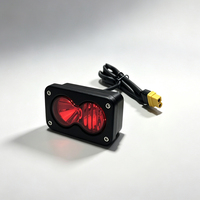 Feu arrière de freinage LED 12V à double lentille 18W Trontech, éclairage Baja alimenté par batterie IP67, feu stop arrière pour moto tout-terrain et moto