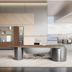Escritorio de Oficina Inteligente con Sensor de Luz, Altura Ajustable, Forma de L, Muebles de Oficina Modernos y de Lujo - Product Image 3