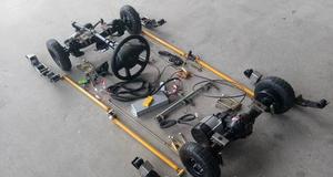 Transporte de monorriel eléctrico de conducción <span class=keywords><strong>trasera</strong></span> de 3kw con engranaje reductor conjunto diferencial del eje delantero - Product Image 3