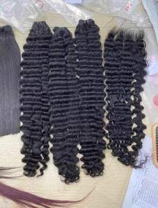 Extensiones de Cabello Vietnamita de Onda Profunda de Doble Trama de Alta Calidad, 100% Cabello Humano Virgen Natural, Sin Caída, Sin Enredos - Product Image 4