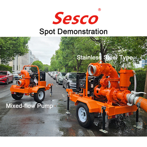 Sesco pompa air limbah vakum Diesel portabel aliran besar penjualan laris - Product Image 5