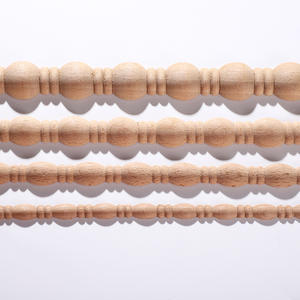 Hochwertige Halbkreisförmige Dongyang-Schnitzerei aus Deutscher Buche, 40cm, Anpassbare Schranktür-Dekorationsleiste - Product Image 4