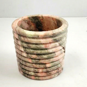 Jarrón Redondo de Mármol para Mesa, Decoración Minimalista para Interiores, Sala de Estar, Duradero, para Todas las Estaciones - Product Image 1