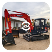 Excavatrice sur chenilles d'occasion DOOSAN DH55 de 5,5 tonnes pour le développement terrestre, fournisseur de matériel de terrassement sur chenilles DX55R-7M DX60 DX55-5C DH55