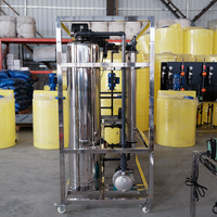Système de filtration par osmose inverse en acier inoxydable SS304 personnalisé de 1000 LPH, machines à eau pure RO, traitement de purification