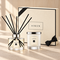 Coffret cadeau de luxe personnalisé AIKUN, marque privée, huile essentielle naturelle, diffuseur de parfum d'ambiance pour la maison