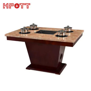 Fabriek Custom Rookloze Elektrische Hotpot Koreaanse <span class=keywords><strong>Bbq</strong></span> Tafels Voor Restaurant - Product Image 3