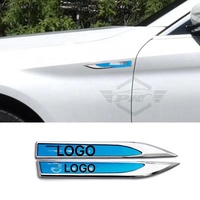 Emblema Personalizado en 3D para el Guardabarros Lateral del Coche, para Nissan, Skoda, Audi, BMW, KIA, Jaguar, Hyundai, Jeep, Lexus, Mazda, Mitsubishi, Ford