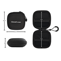 GlobalCrown Petit sac de transport électronique EVA Étui de protection rigide à fermeture éclair pour écouteurs KZ Câble de chargement et accessoires