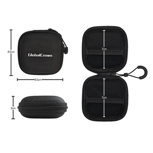 GlobalCrown Petit sac de transport électronique EVA Étui de protection rigide à fermeture éclair pour écouteurs <span class=keywords><strong>KZ</strong></span> Câble de chargement et accessoires - Product Image 3