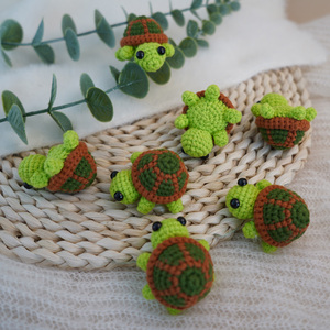 Juguete de Peluche de Tortuga <span class=keywords><strong>Verde</strong></span> Hecho a Mano, Adorable Muñeco de Tortuga Marina <span class=keywords><strong>Amigurumi</strong></span> para Regalo Infantil, Decoración con Temática Oceánica, Anime - Product Image 4
