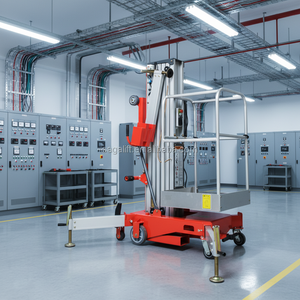 Plateforme élévatrice électrique en alliage d'aluminium de haute qualité avec élingues à chaîne pour restaurants et usines de fabrication - Product Image 2