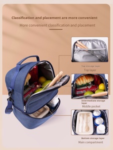 Borsa Termica Impermeabile in Oxford con Tracolla, Borsa Frigo Portatile per <span class=keywords><strong>Picnic</strong></span> e Uso Esterno, Grande Capacità - Product Image 4