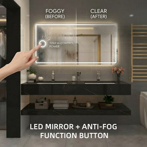 Meuble de salle de bain noir en gros avec <span class=keywords><strong>miroir</strong></span> LED, combinaison de meuble-lavabo de luxe en double marbre avec lavabo et <span class=keywords><strong>miroir</strong></span> - Product Image 4
