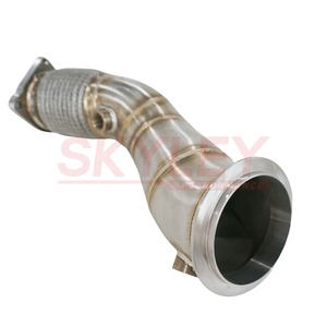 Downpipe de Alto Rendimiento F80 M3 F82 M4 S55 de 3.5 Pulgadas 89mm en Acero Inoxidable para BMW M3 Sedán 4D F80 M4 Coupé 2D F82 F83 S55 L6 - Product Image 5