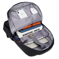 Mochila impermeable para ordenador portátil, compartimento rígido acolchado para portátil, para hombre