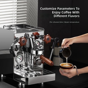Machine à café expresso semi-automatique professionnelle classique en acier inoxydable, tête E61, 9 bars, usage commercial, 9 bars de pression - Product Image 4
