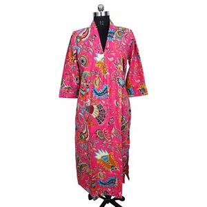Elegante Vestido Midi Boho con Corte en A para Mujer, Ecológico, Lavable, Estampado Floral en Serigrafía, Algodón, Encaje, Estilo Casual, Cottage Core, Maternidad - Product Image 1