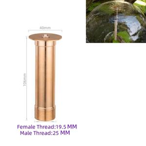 Boquilla de fuente de latón con forma de hongo ChenMei para jardín y <span class=keywords><strong>piscina</strong></span>, con conexión de rosca externa para rocallas y estanques de peces - Product Image 4